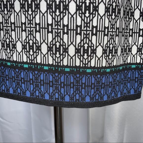 Max Edition Stretch Knit Pencil Skirt W/ Geo Print Sz Med - Picture 2 of 7